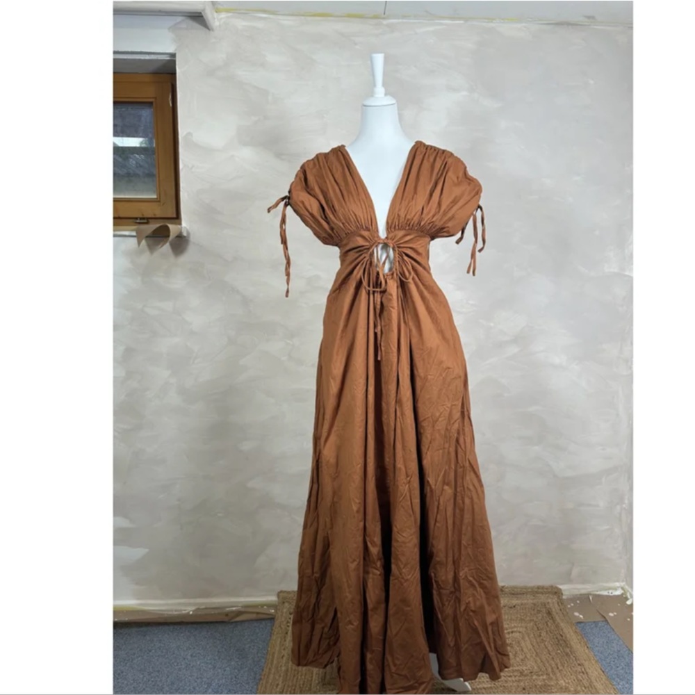 XENA COCOA MAXI DRESS - L
